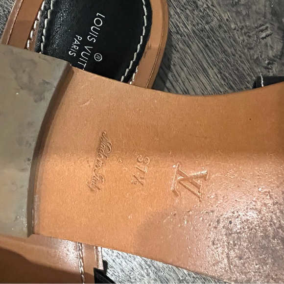 Louis Vuitton Leather Slides Sandals - Picture 7 of 8